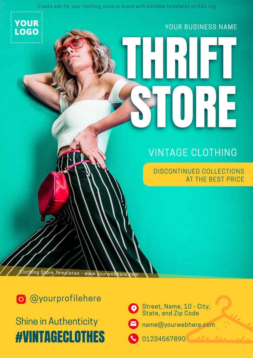Clothing Promotional Flyer Template