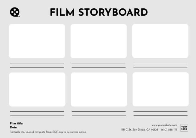 Storyboard Templates: Free Custom Storyboards