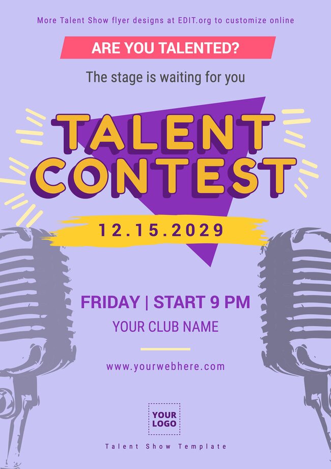 free-printable-talent-show-flyer-templates