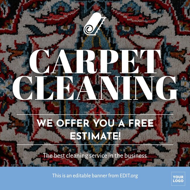 Editable images to create carpet cleaning ads and flyers