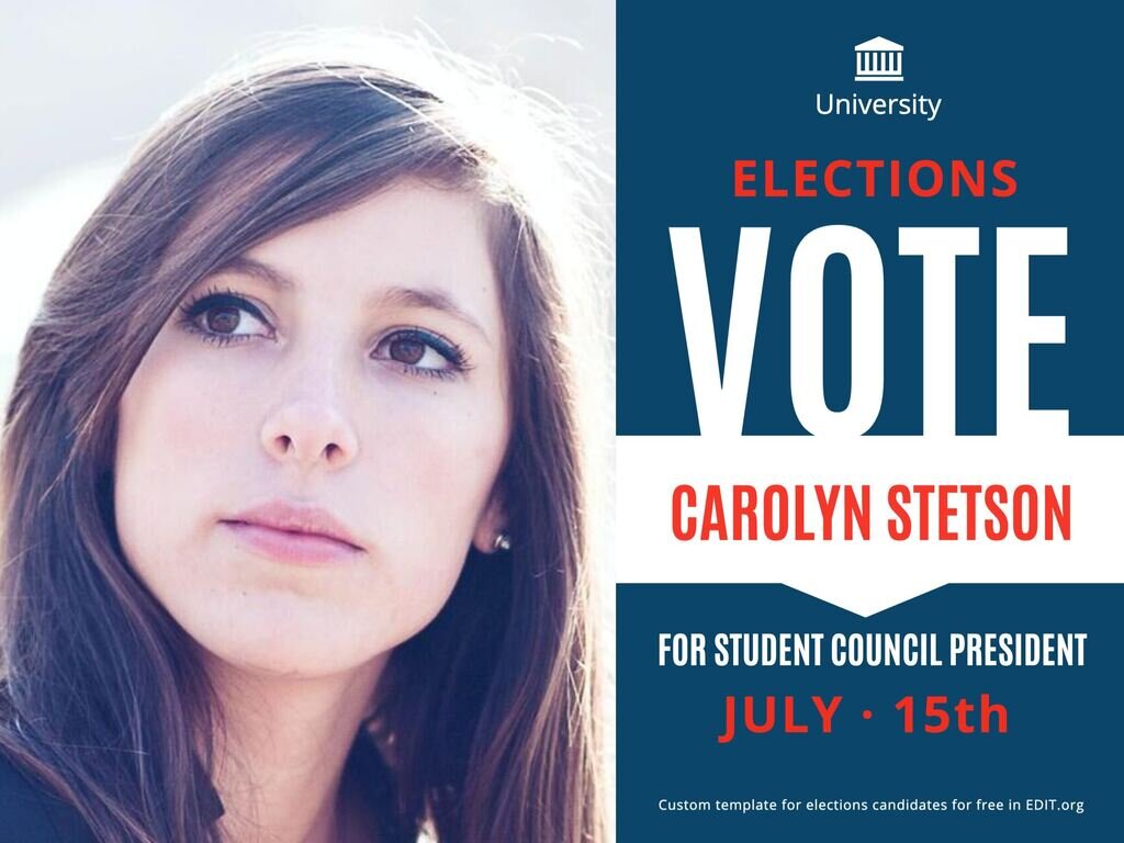 Custom templates for political elections Regarding School Election Flyer Template Free