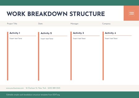 Work Breakdown Structure free Templates (WBS)