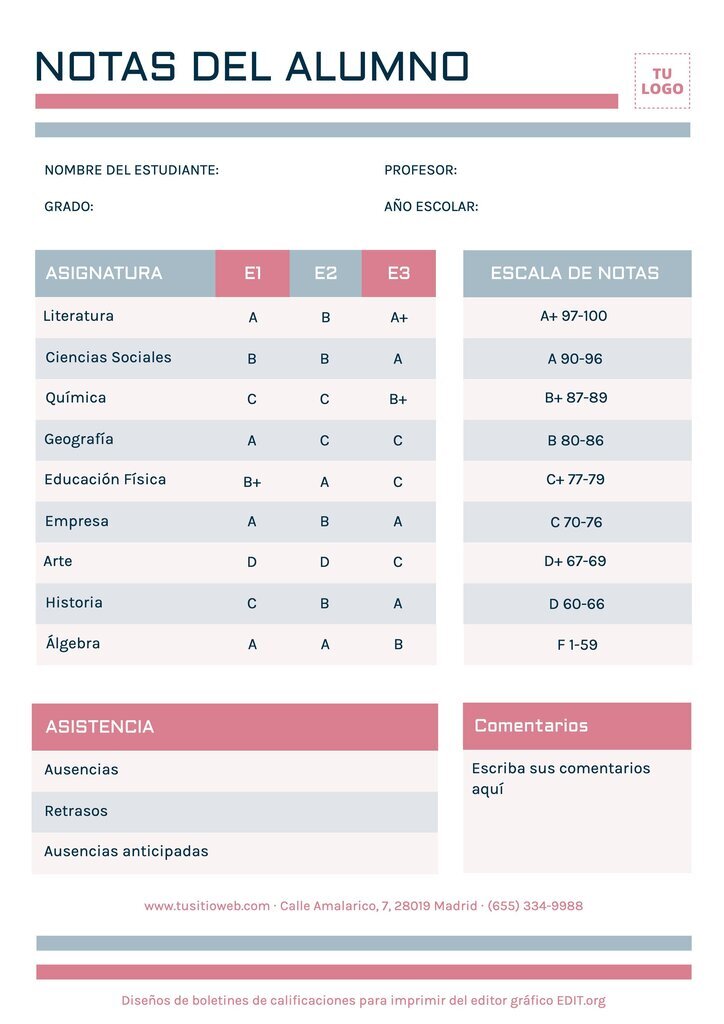 Crie boletins com modelos gratuitos para personalizar