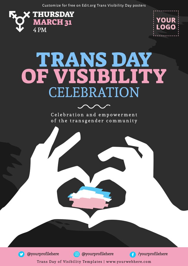 Posters for International Transgender Day of Visibility