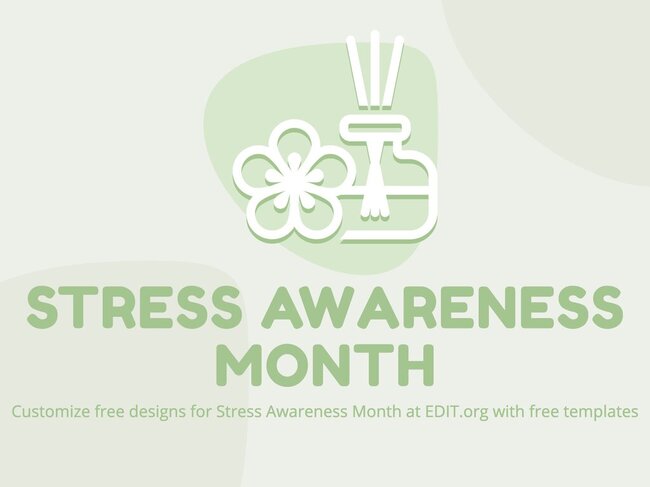 Create National Stress Awareness Day Posters Online