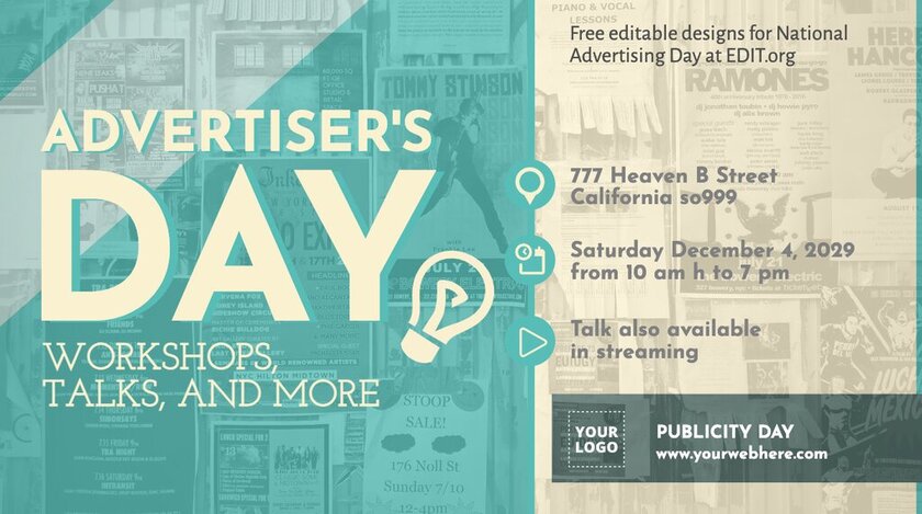 Customizable banner templates for Advertisers Day