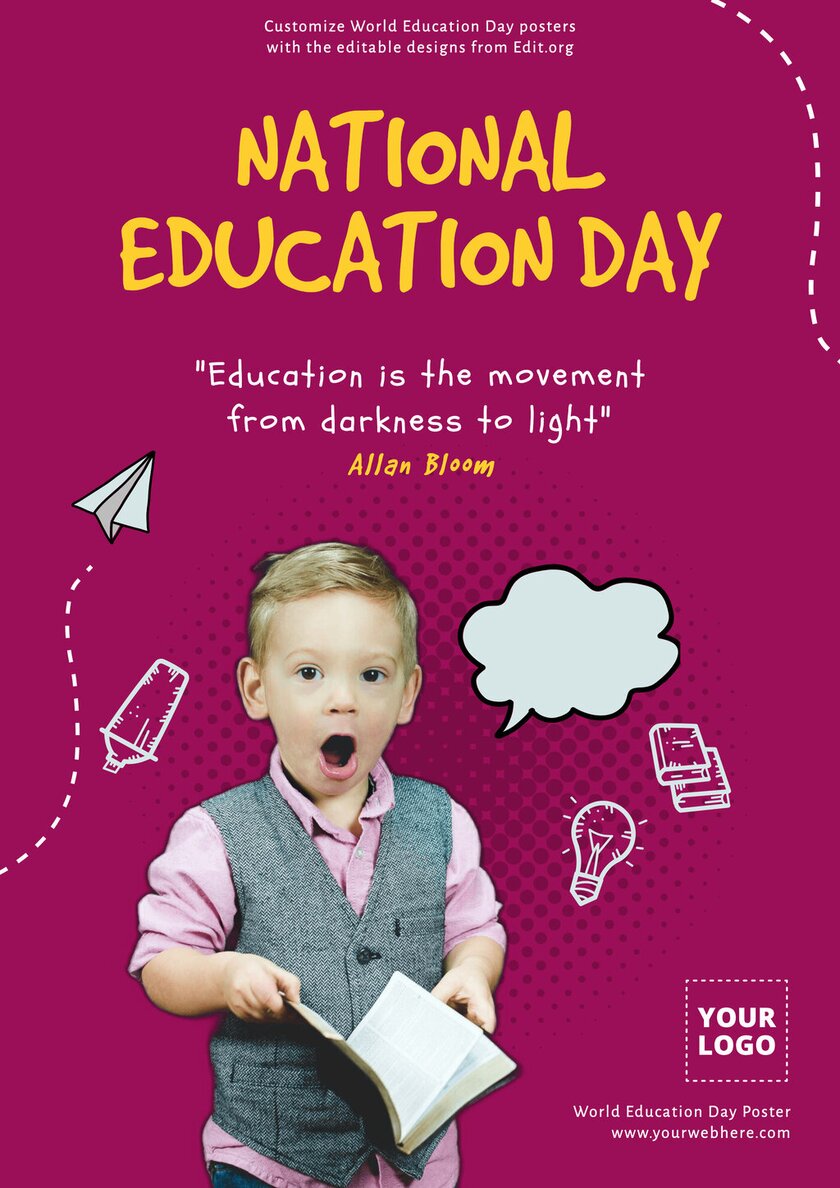 International Day of Education Poster Templates