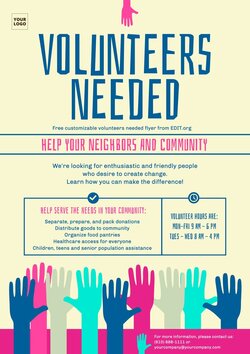 How to create Volunteers Wanted signs online