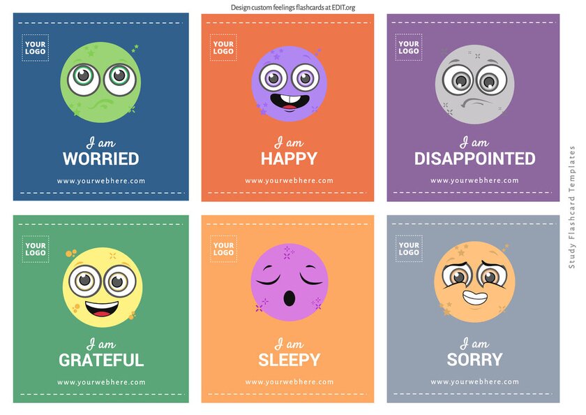 Feelings and emotions flashcards to print