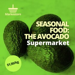 Editable template for seasonal food offers from grocery stores