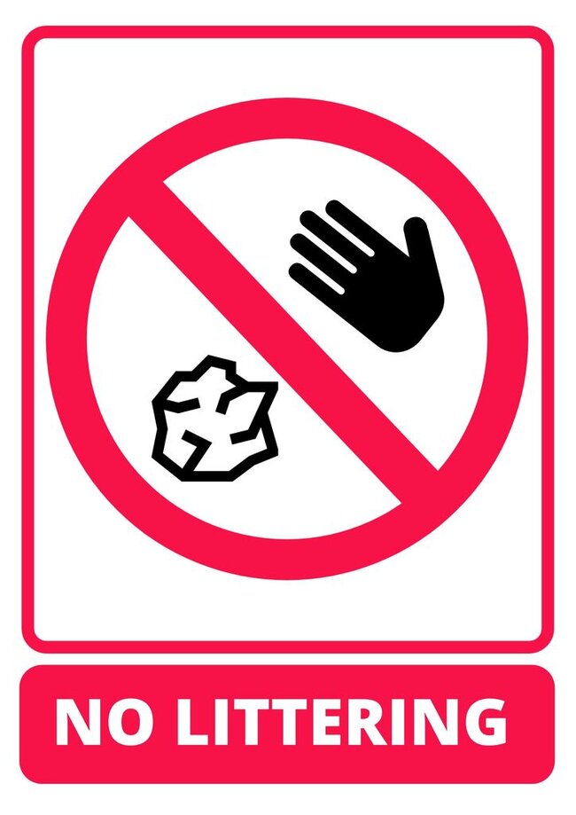 Prohibition and restriction signs to edit and print