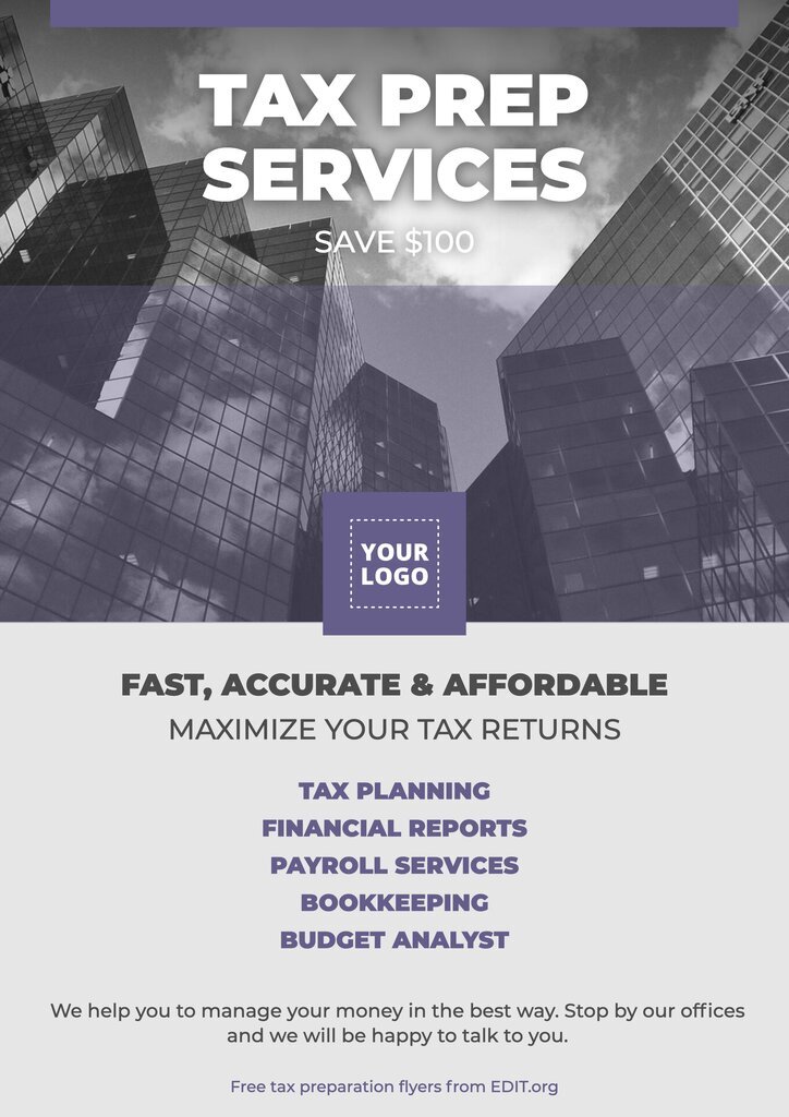 Customizable financial services flyer designs