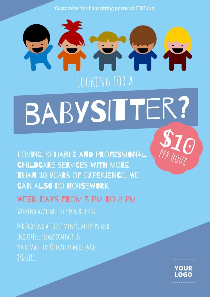 babysitting-flyer-templates-to-edit-online