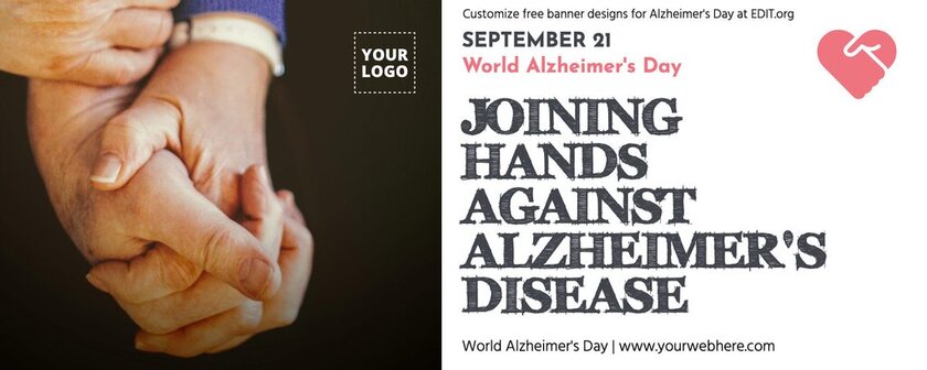 Customizable Alzheimer International Day banner to customize