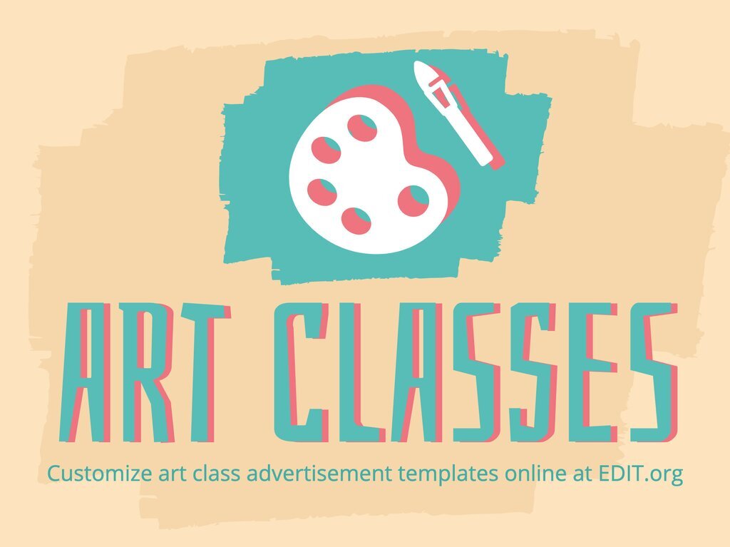 Art class flyer templates online