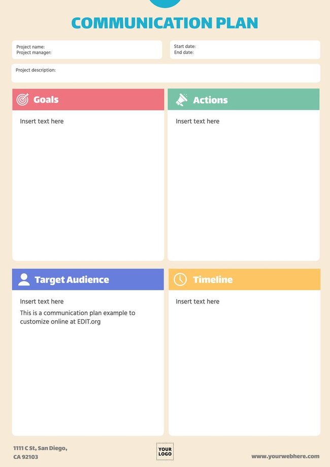 Free communication plan templates