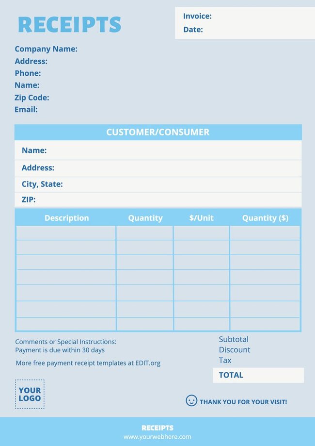 customize-a-receipt-template-online