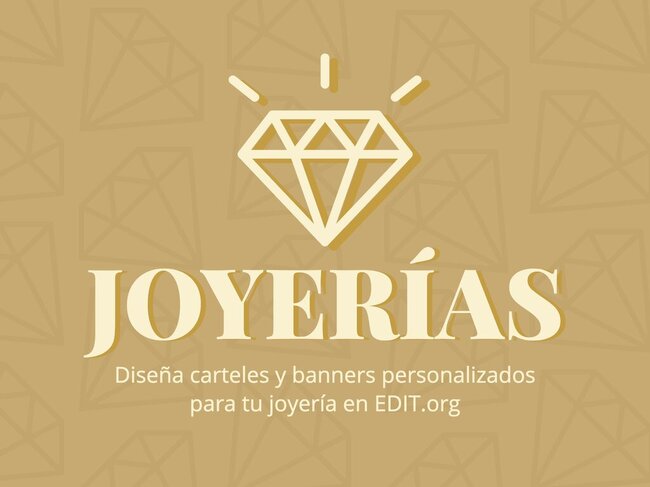 Plantillas para carteles de Joyería gratis