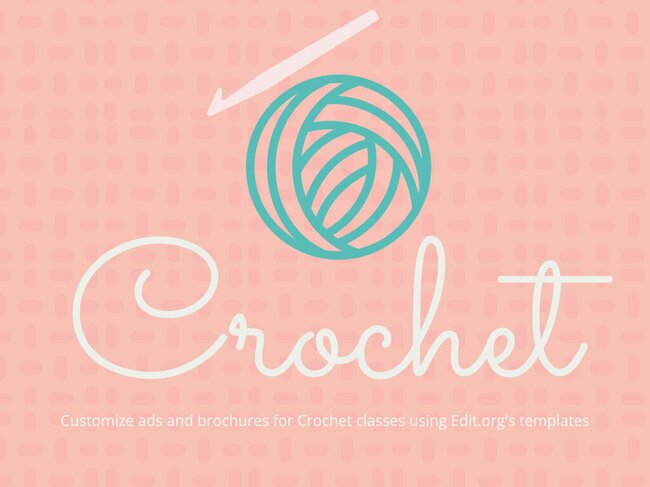 Editable Crochet Class Flyer Templates