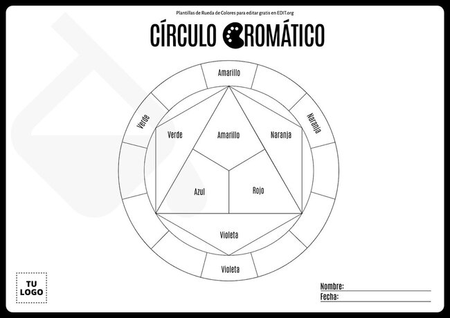 Plantillas De Rueda De Colores Para Imprimir 5161
