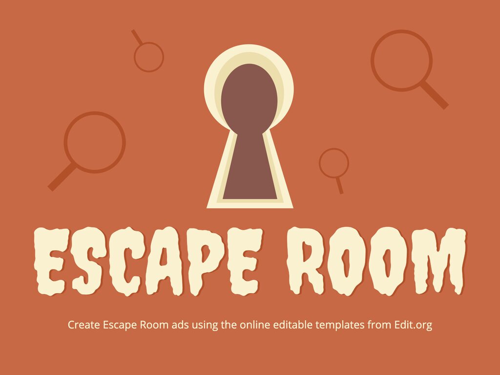 Create Escape Room Flyer Templates