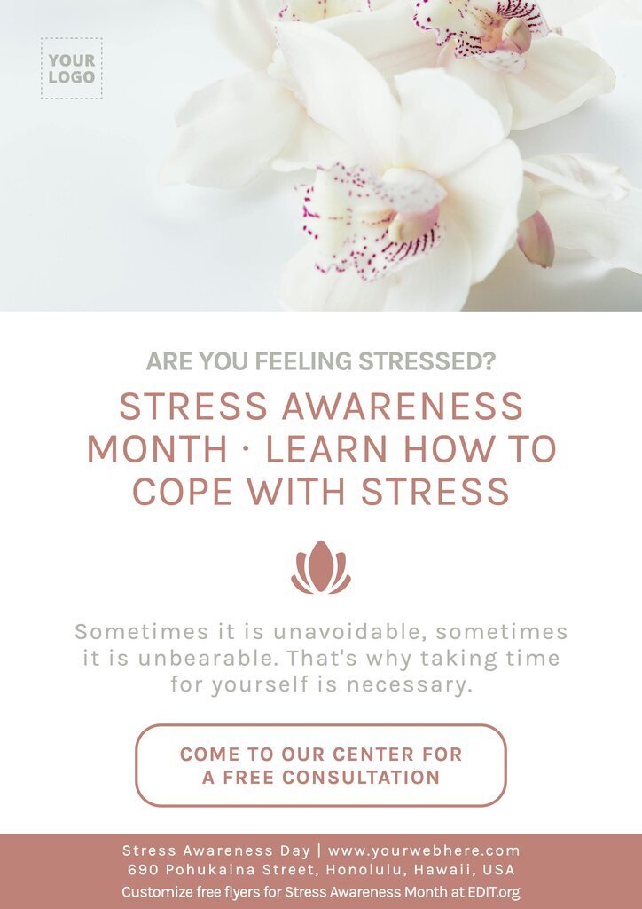 Flyers for Stress Awareness Poster designs