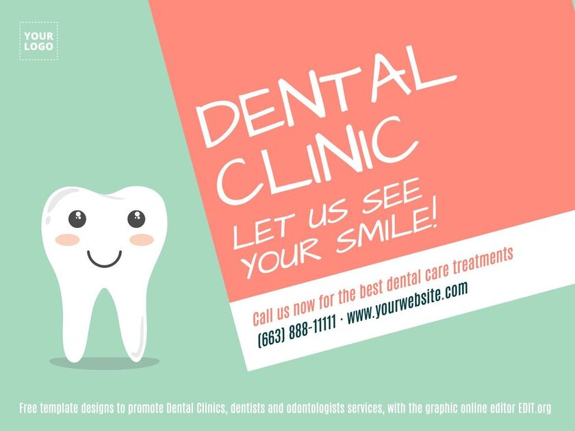 Dental Clinic templates designs editable online for promotions
