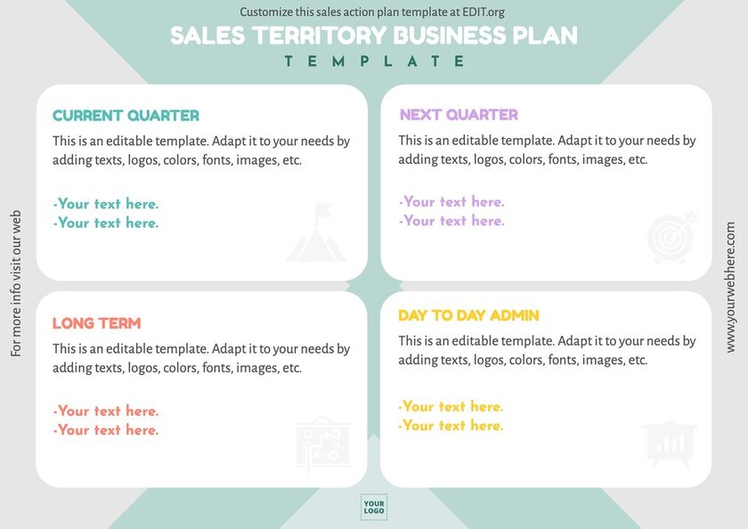 Custom sales action plan template