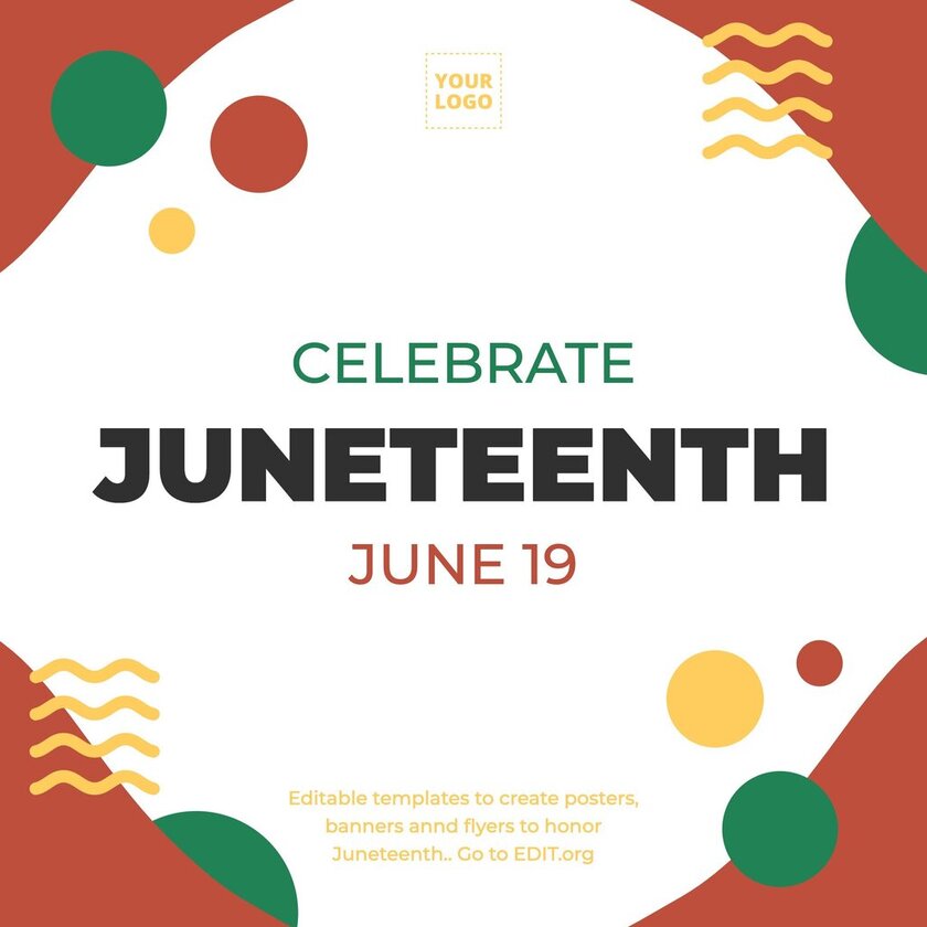 Juneteenth template to edit online for free
