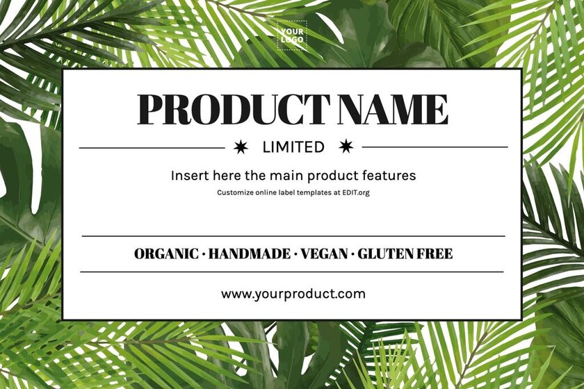 Modèles d'étiquettes en ligne gratuits pour les produits artisanaux