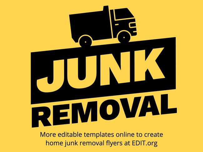 Free Flyer Templates To Advertise Junk Removal Services