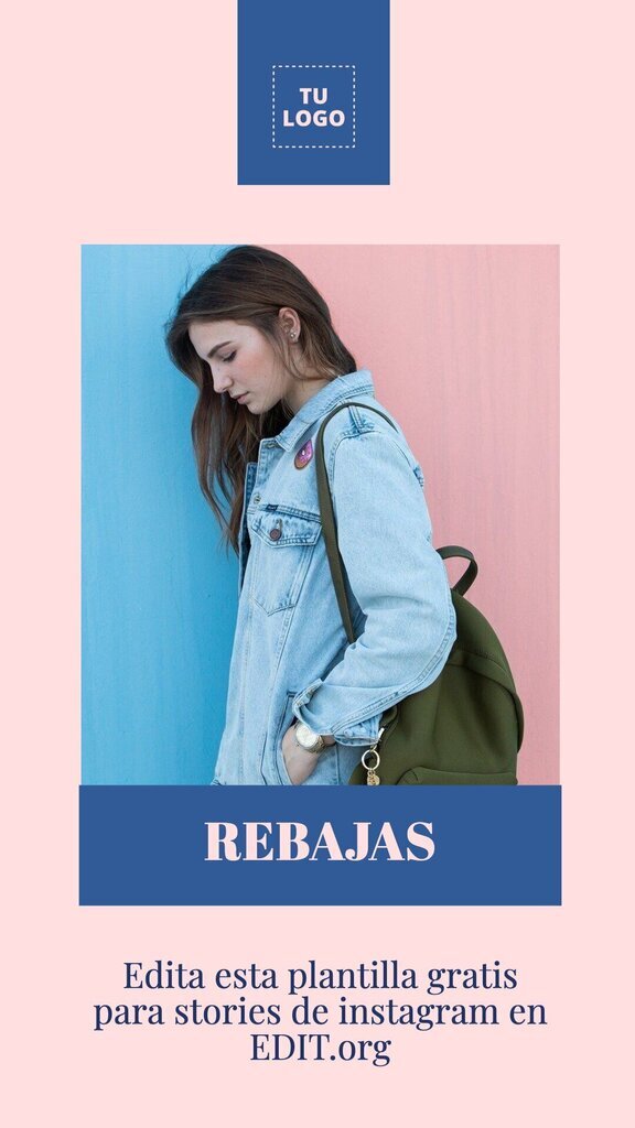 Pack plantillas editables para instagram stories de moda femenina