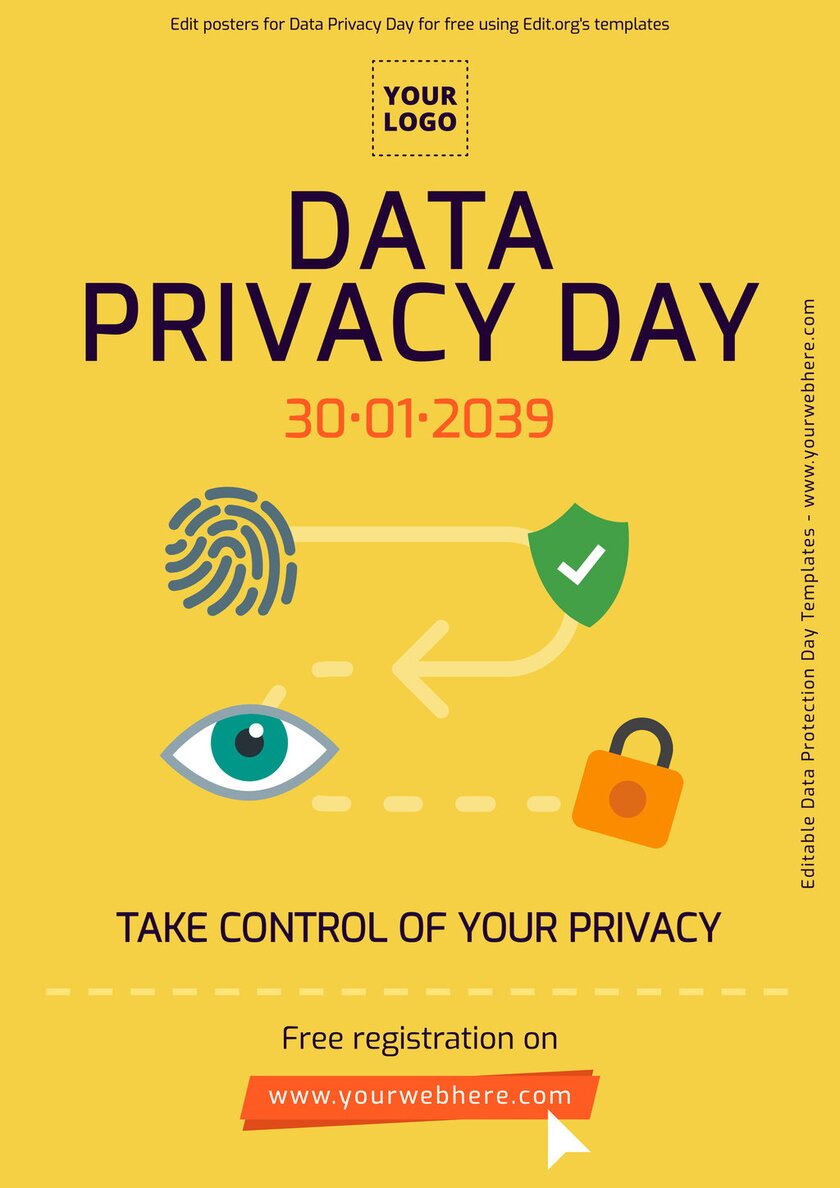 Free poster designs for internet privacy day