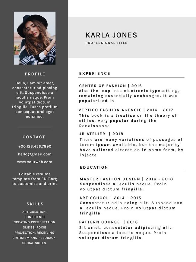 How to write a resume without working experience