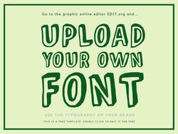 How to upload your own fonts and design online