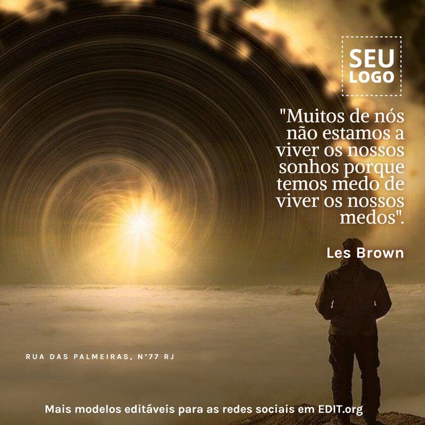 modelo exemplo frase motivacional menino