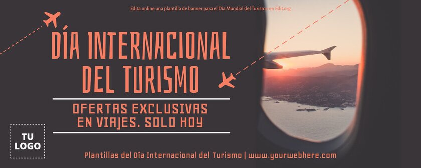 Plantillas para campañas del día mundial del turismo