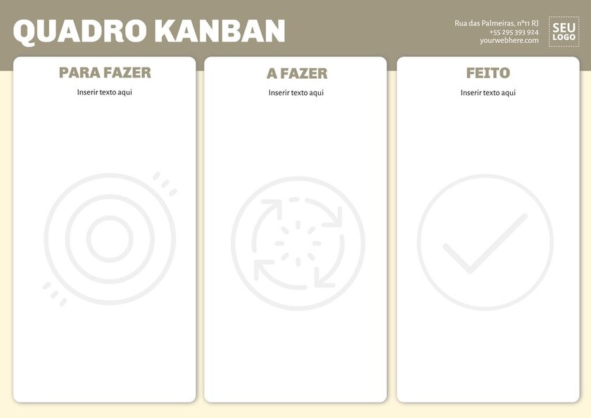 Modelos gratis para criar quadros Kanban personalizados online para imprimir