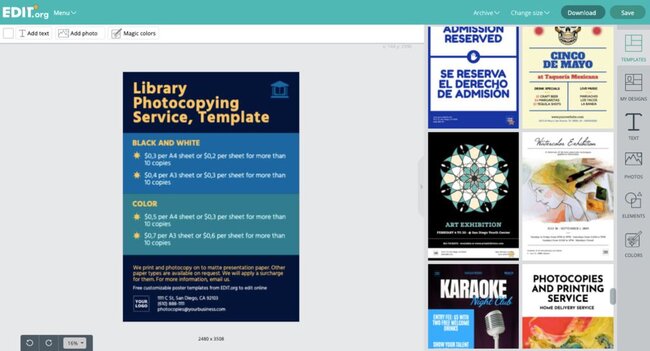 Free online poster maker