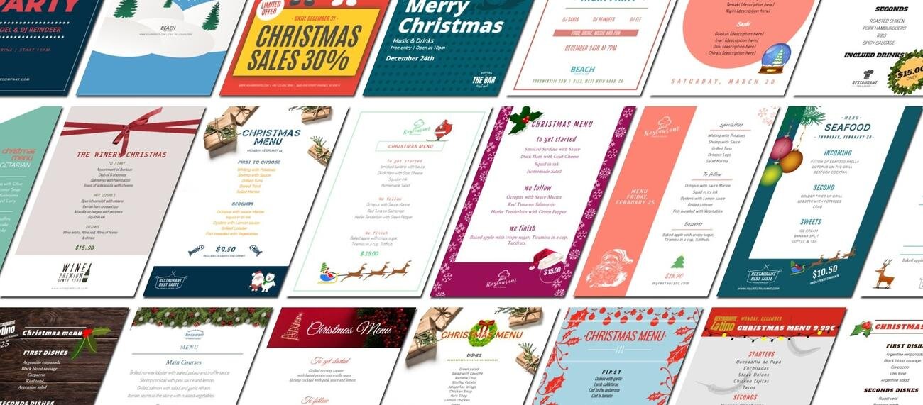 Maldito Alojamiento cobertura Crea diseños para tus campañas de Navidad online